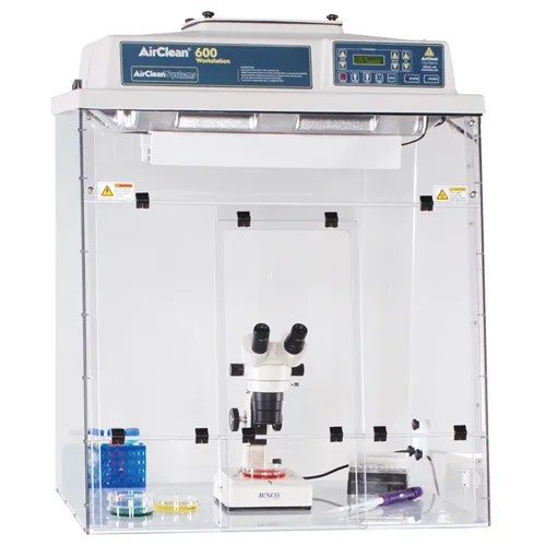 ISO 5 Laminar Flow Microscope Enclosure ISO 5 Laminar Flow Microscope Enclosure